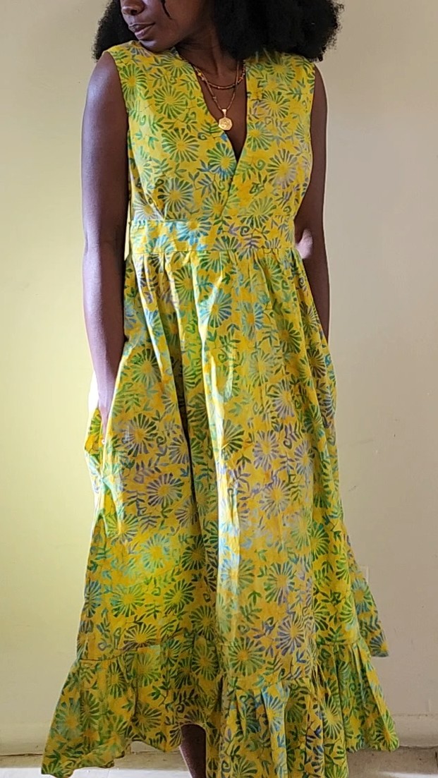papaya dress front